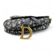 Dior Sella Mini Tela Blu