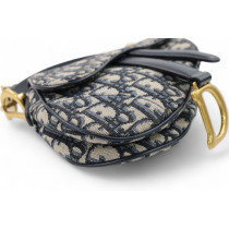 Dior Sella Mini Tela Blu