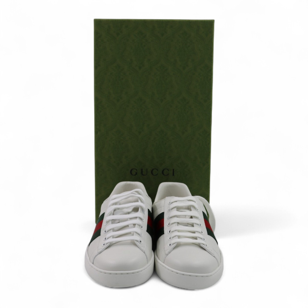 Gucci Sneackers Pelle Bianca