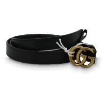 Gucci Cintura Marmont Pelle Nera