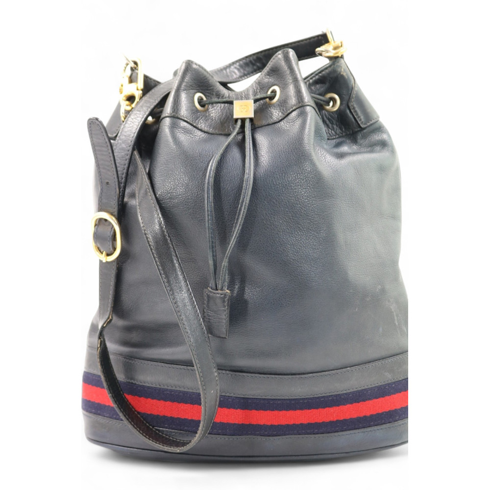 Gucci Secchiello Pelle Blu