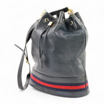 Gucci Secchiello Pelle Blu