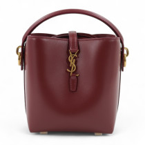 Saint Laurent Le 37 Mini Pelle Rouge Merlot