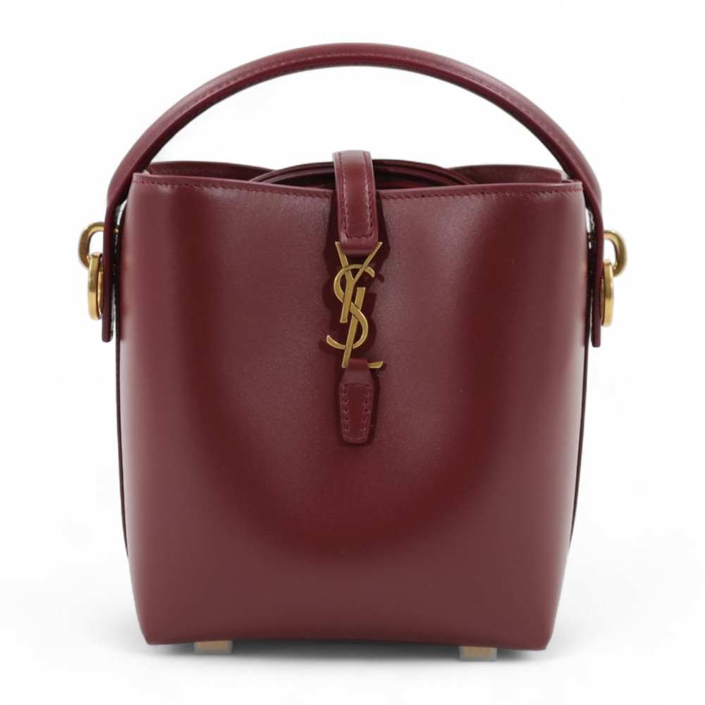Saint Laurent Le 37 Mini Pelle Rouge Merlot