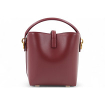 Saint Laurent Le 37 Mini Pelle Rouge Merlot