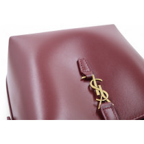 Saint Laurent Le 37 Mini Pelle Rouge Merlot
