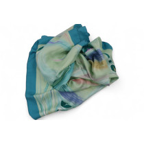 Hermes Foulard Seta Azzurra