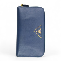 Prada Portafoglio Pelle Blu