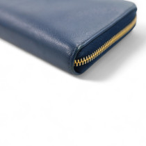 Prada Portafoglio Pelle Blu