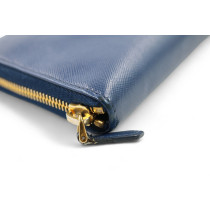 Prada Portafoglio Pelle Blu