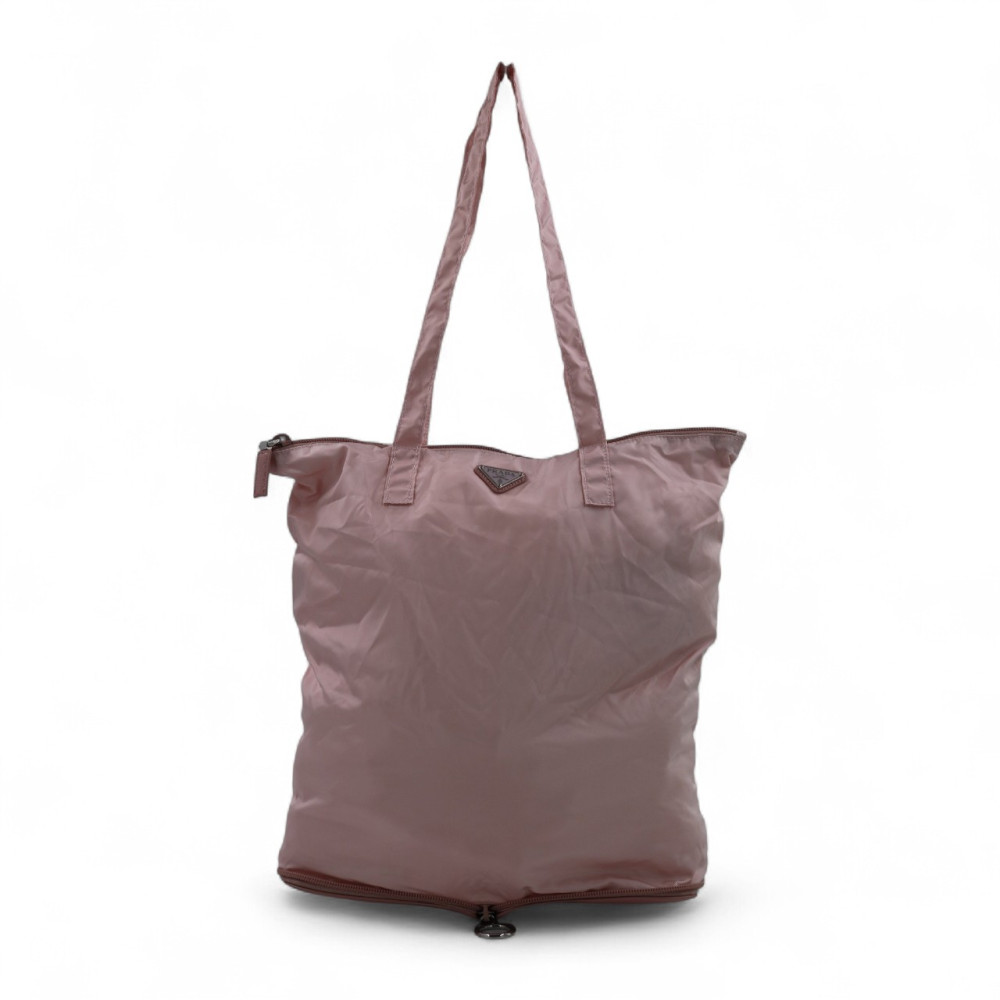Prada Shopping Tessuto e Pelle Rosa
