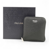 Prada Shopping Tessuto e Pelle Nera