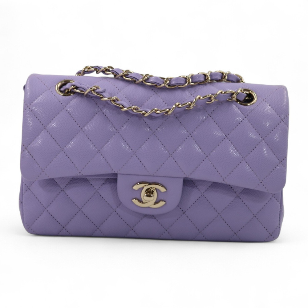 Chanel Classica Pelle Viola