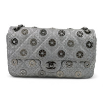 Chanel Classica Pelle Argento