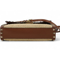 Valentino Tracolla Rafia Beige