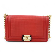 Chanel Boy Pelle Rossa