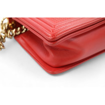 Chanel Boy Pelle Rossa