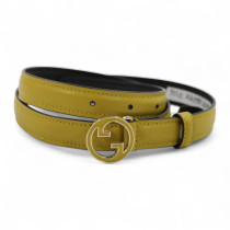 Gucci Cintura Pelle Verde e Nera