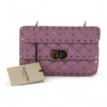 Valentino Spike Tessuto Rosa