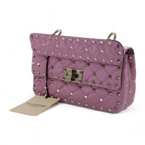 Valentino Spike Tessuto Rosa
