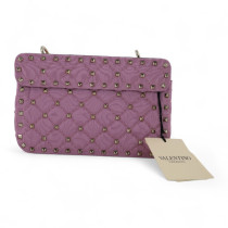 Valentino Spike Tessuto Rosa