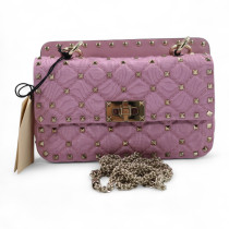 Valentino Spike Tessuto Rosa