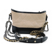 Chanel Gabrielle Pelle Nera e Beige