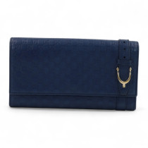 Gucci Portafoglio Pelle Blu