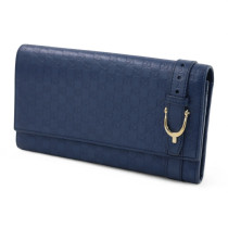 Gucci Portafoglio Pelle Blu