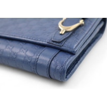 Gucci Portafoglio Pelle Blu