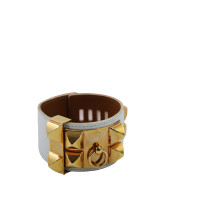 Hermes Collier De Chien Pelle Bianca