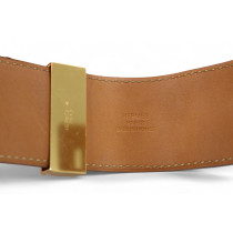 Hermes Collier De Chien Pelle Rossa
