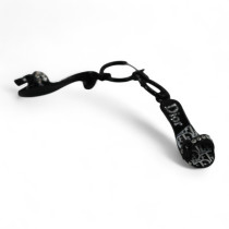 Dior Orecchini Metallo Nero Argento
