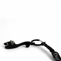 Dior Orecchini Metallo Nero Argento