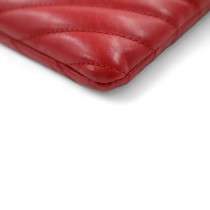 Saint Laurent Cassandre Matelassè Pelle Rossa