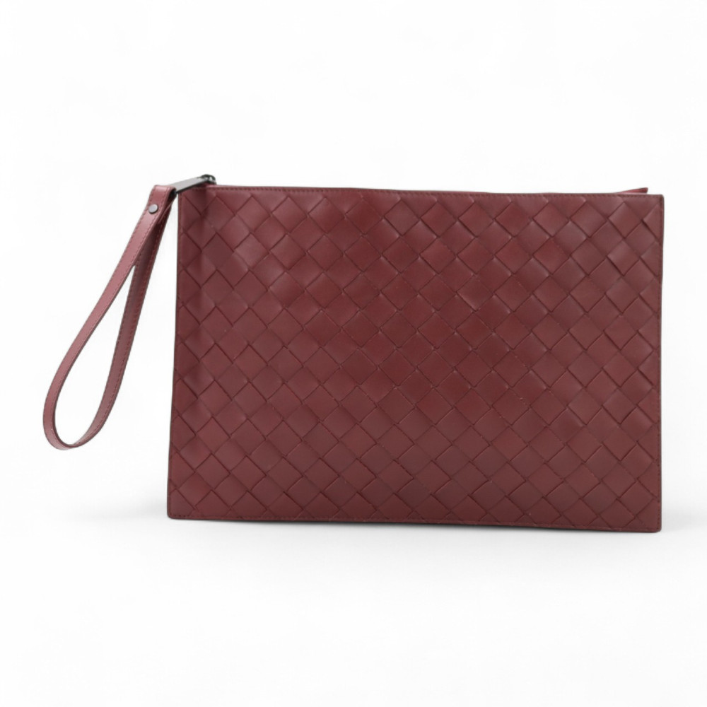 Bottega Veneta Pochette Pelle Bordeaux