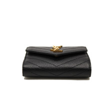 Saint Laurent Portafoglio Tri-Fold Cassandre