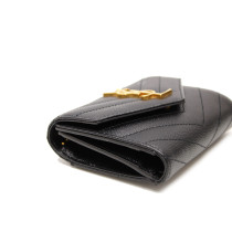 Saint Laurent Portafoglio Tri-Fold Cassandre