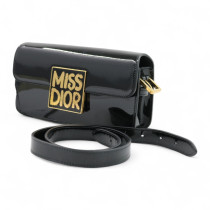 Dior Miss Dior Flap Bag Vernis Nera
