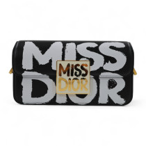 Dior Miss Dior Flap Bag Pelle Nera