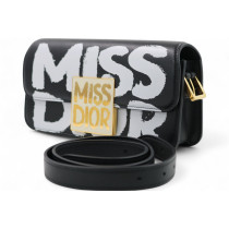 Dior Miss Dior Flap Bag Pelle Nera