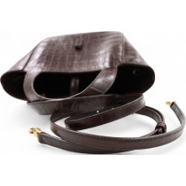 Saint Laurent Bea Mini Pelle Marrone