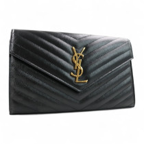 Saint Laurent Cassandre Pelle Nera