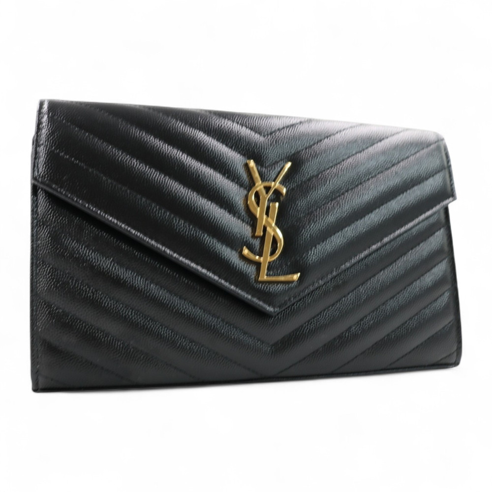 Saint Laurent Cassandre Pelle Nera