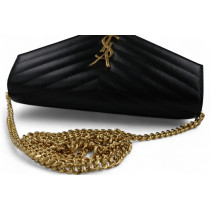 Saint Laurent Cassandre Pelle Nera