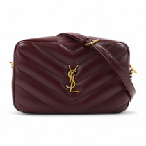 Saint Laurent Camera Bag Pelle Bordeaux
