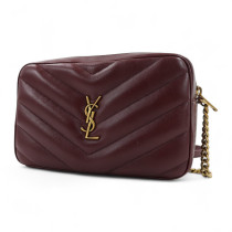 Saint Laurent Camera Bag Pelle Bordeaux