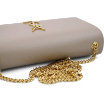 Saint Laurent Kate Pelle Dark Beige