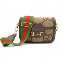 Gucci Horsebit 1955 Jumbo GG Beige