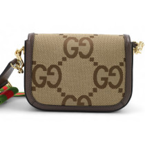 Gucci Horsebit 1955 Jumbo GG Beige